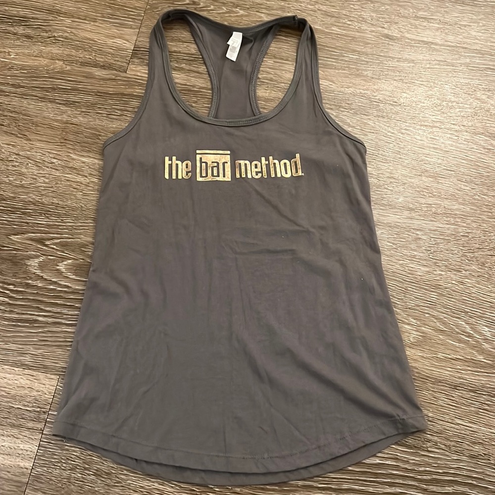 The Bar Method Racerback Tank Top in Grey